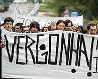 Manifestação de estudantes, 5 de Novembro