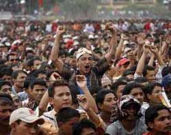 Comício maoista em Katmandu