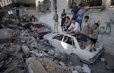 Cinco membros da família Ghannam foram mortos por um míssil israelita a 11 de Julho num campo de refugiados em Rafah, Gaza