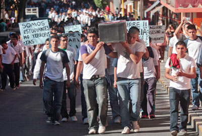 Protestos no México