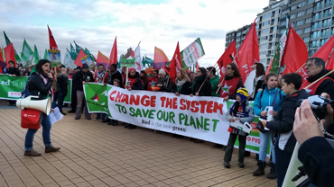 Protestos contra as alterações climáticas, Oostende, Bélgica, 6 de dezembro de 2015
