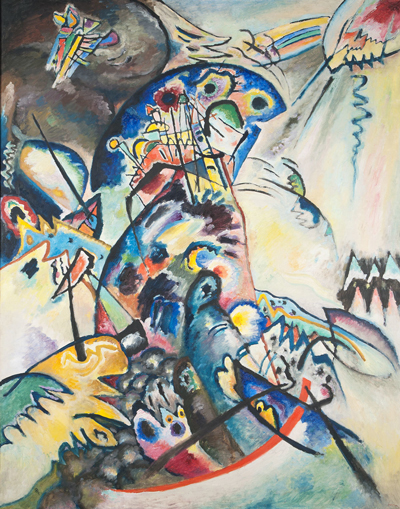 Wassily Kandinsky, “Cume Azul” (detalhe), 1917