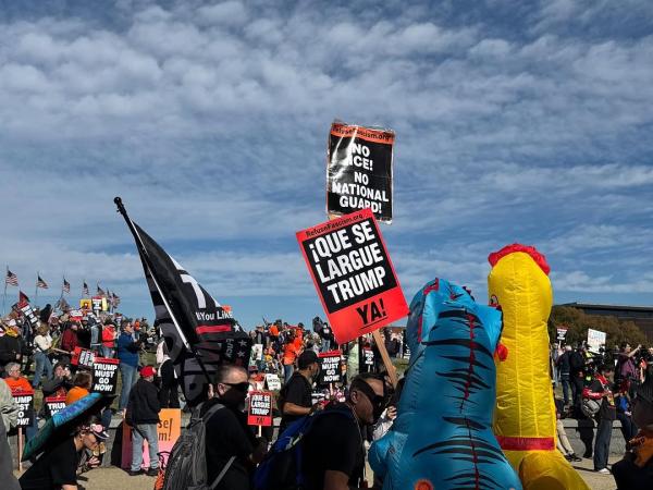 Manifestantes do 5 de novembro concentram-se em Washington, DC