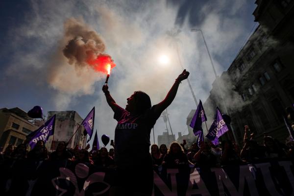 Dia Internacional da Mulher em Santiago, Chile