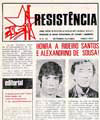 Primeira página do “Resistência”